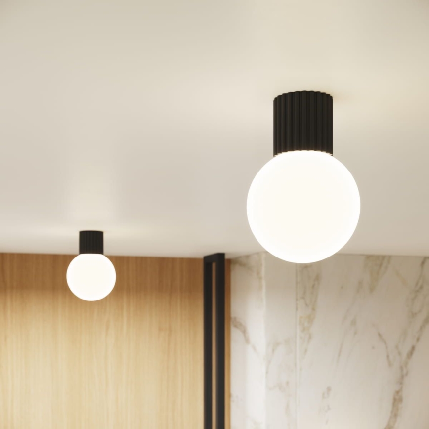 Plafón de baño HALO 1xG9/8W/230V diá. 12 cm IP44 negro