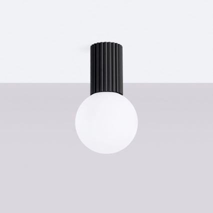 Plafón de baño HALO 1xG9/8W/230V diá. 12 cm IP44 negro