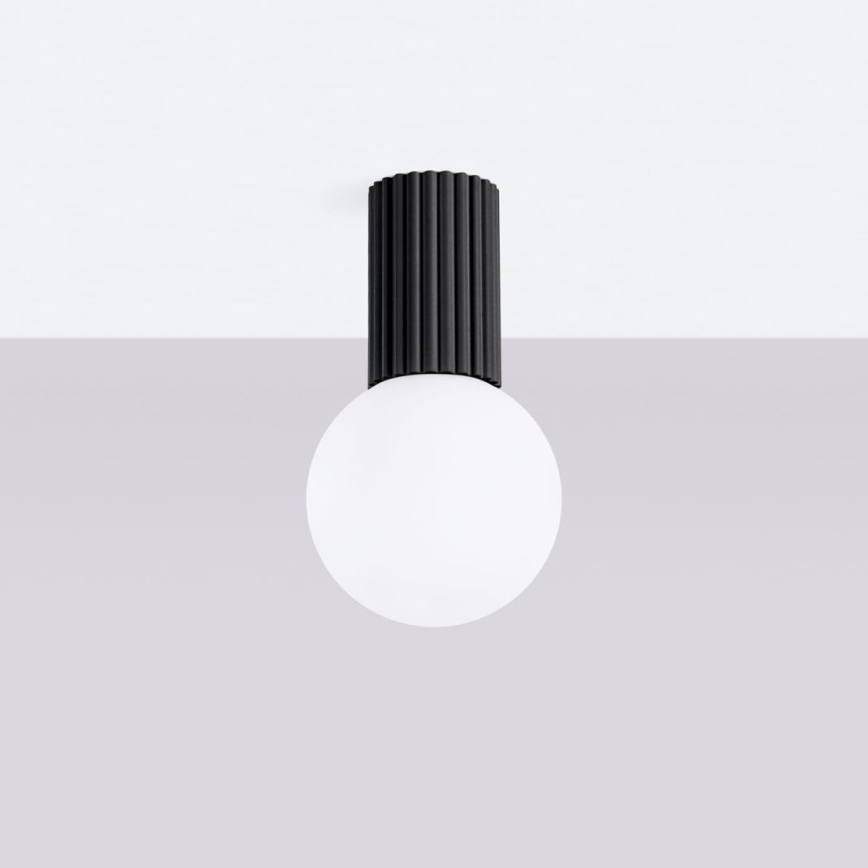 Plafón de baño HALO 1xG9/8W/230V diá. 12 cm IP44 negro