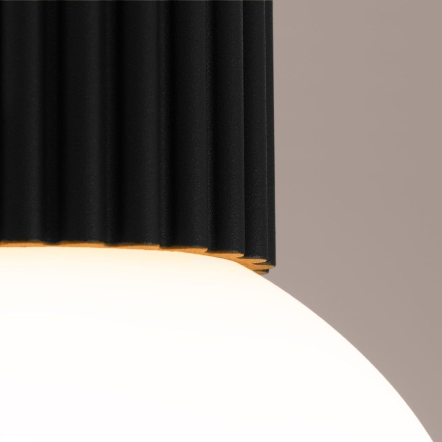 Plafón de baño HALO 1xG9/8W/230V diá. 12 cm IP44 negro