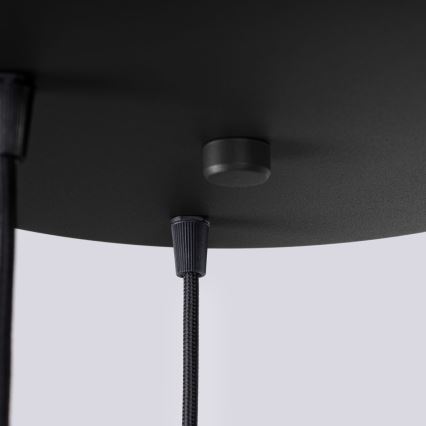 Lámpara colgante HALO 3xG9/8W/230V diá. 25 cm negro