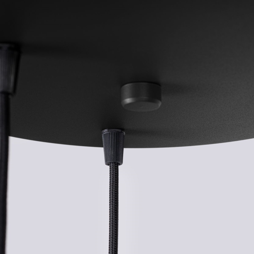 Lámpara colgante HALO 3xG9/8W/230V diá. 25 cm negro
