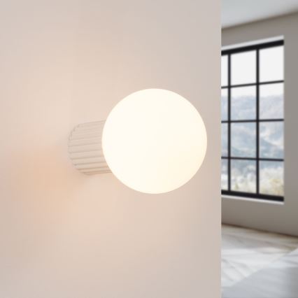Aplique de baño HALO 1xG9/8W/230V diá. 12 cm IP44 color crema
