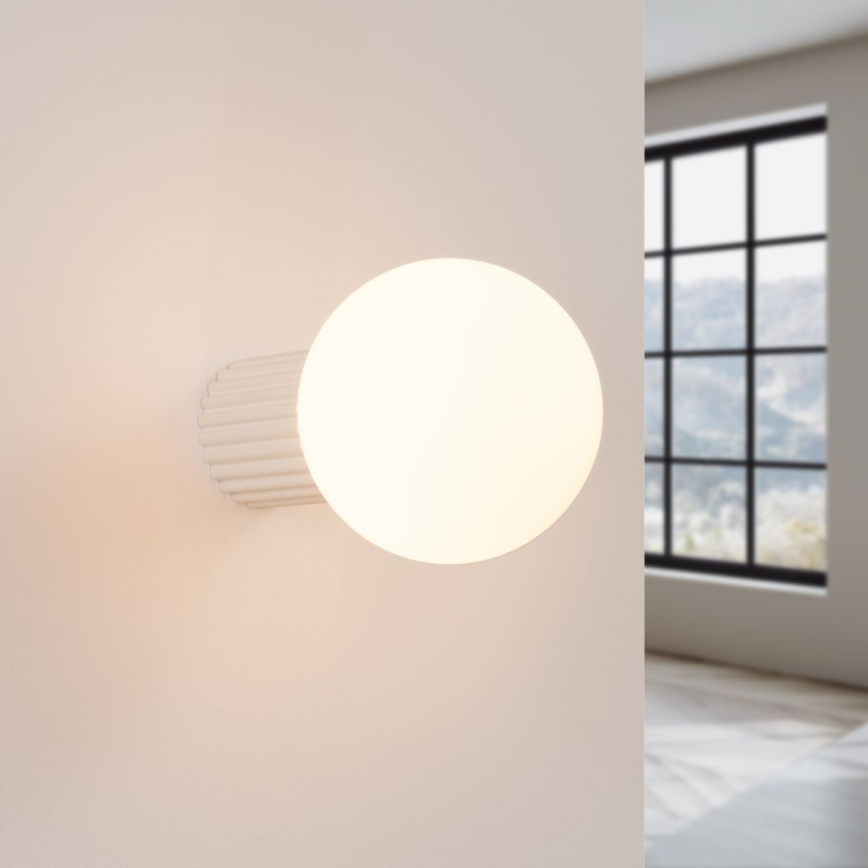 Aplique de baño HALO 1xG9/8W/230V diá. 12 cm IP44 color crema