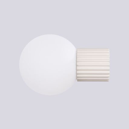 Aplique de baño HALO 1xG9/8W/230V diá. 12 cm IP44 color crema