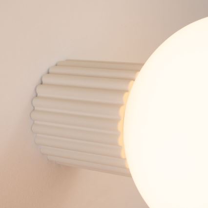 Aplique de baño HALO 1xG9/8W/230V diá. 12 cm IP44 color crema