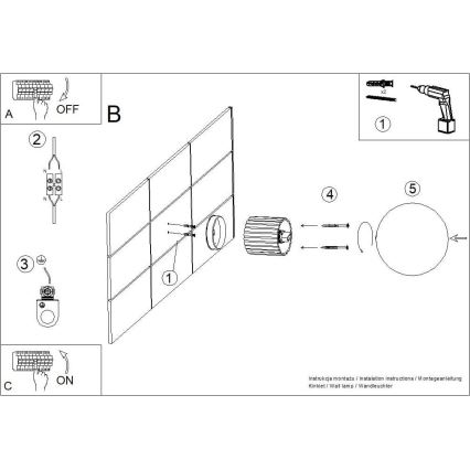 Aplique de baño HALO 1xG9/8W/230V diá. 12 cm IP44 color crema
