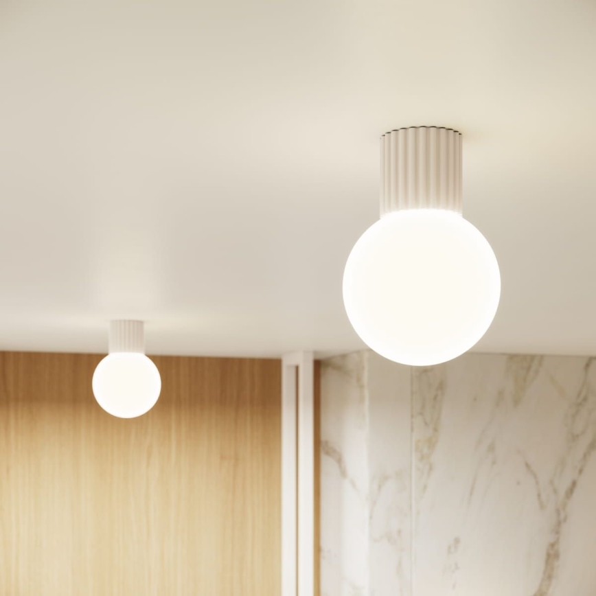 Plafón de baño HALO 1xG9/8W/230V diá. 12 cm IP44 color crema