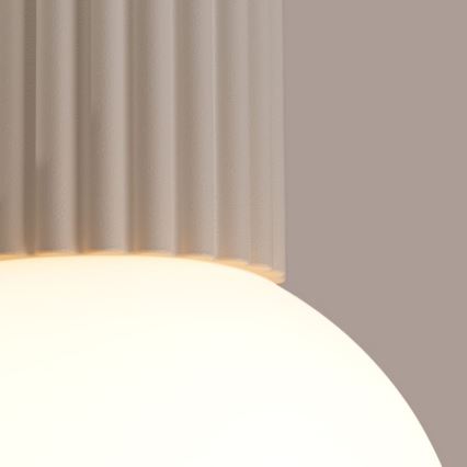 Plafón de baño HALO 1xG9/8W/230V diá. 12 cm IP44 color crema