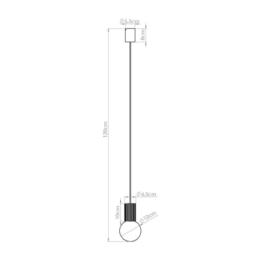Lámpara colgante HALO 1xG9/8W/230V diá. 12 cm color crema