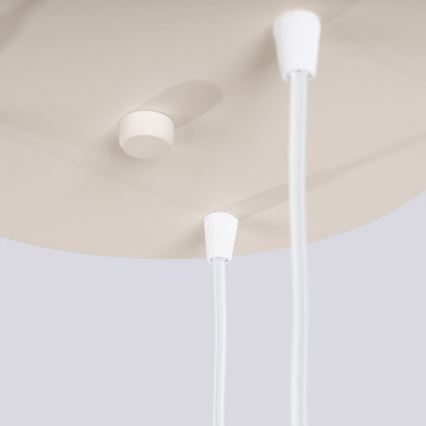 Lámpara colgante HALO 3xG9/8W/230V diá. 25 cm color crema