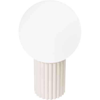 Lámpara de mesa HALO 1xG9/8W/230V diá. 12 cm color crema
