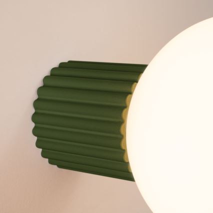 Aplique de baño HALO 1xG9/8W/230V diá. 12 cm IP44 verde