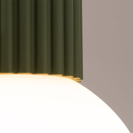 Plafón de baño HALO 1xG9/8W/230V diá. 12 cm IP44 verde