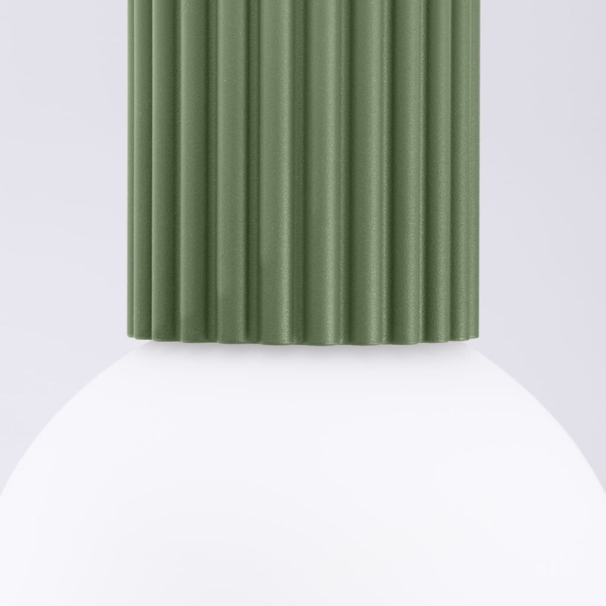 Plafón de baño HALO 1xG9/8W/230V diá. 12 cm IP44 verde