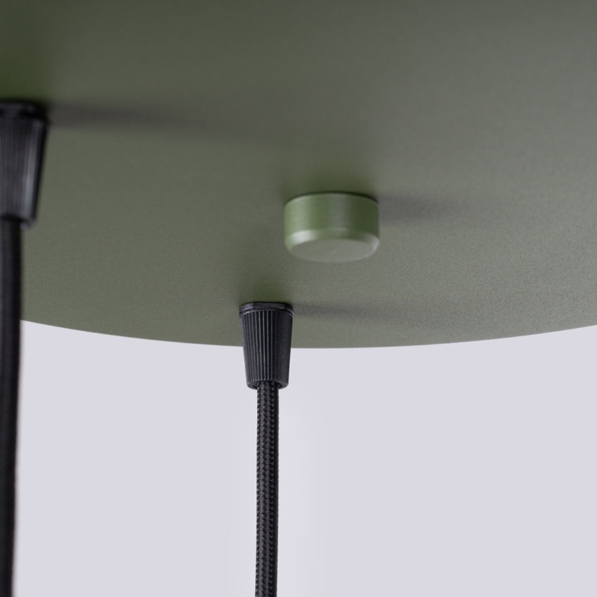 Lámpara colgante HALO 3xG9/8W/230V diá. 25 cm verde