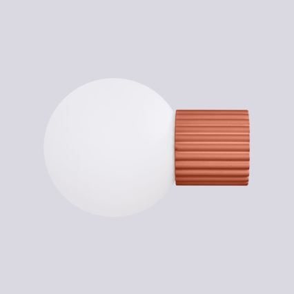 Aplique de baño HALO 1xG9/8W/230V diá. 12 cm IP44 naranja