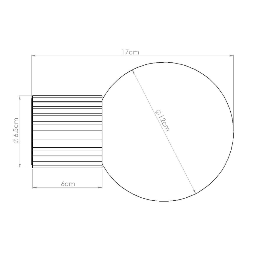Aplique de baño HALO 1xG9/8W/230V diá. 12 cm IP44 naranja