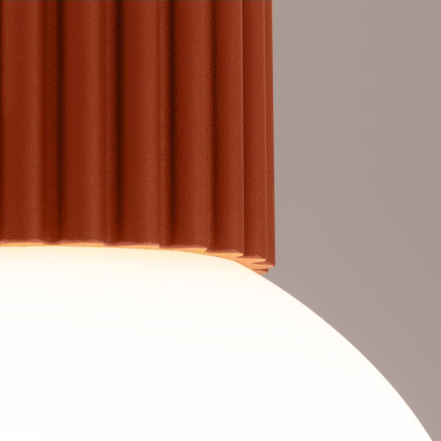 Plafón de baño HALO 1xG9/8W/230V diá. 12 cm IP44 naranja