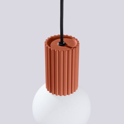 Lámpara colgante HALO 1xG9/8W/230V diá. 12 cm naranja