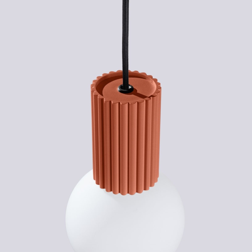Lámpara colgante HALO 1xG9/8W/230V diá. 12 cm naranja