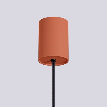 Lámpara colgante HALO 1xG9/8W/230V diá. 12 cm naranja
