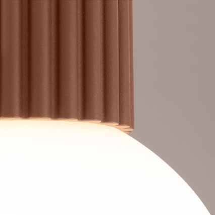 Plafón de baño HALO 1xG9/8W/230V diá. 12 cm IP44 marrón