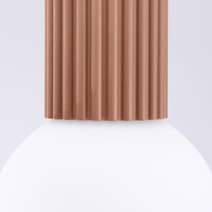 Plafón de baño HALO 1xG9/8W/230V diá. 12 cm IP44 marrón