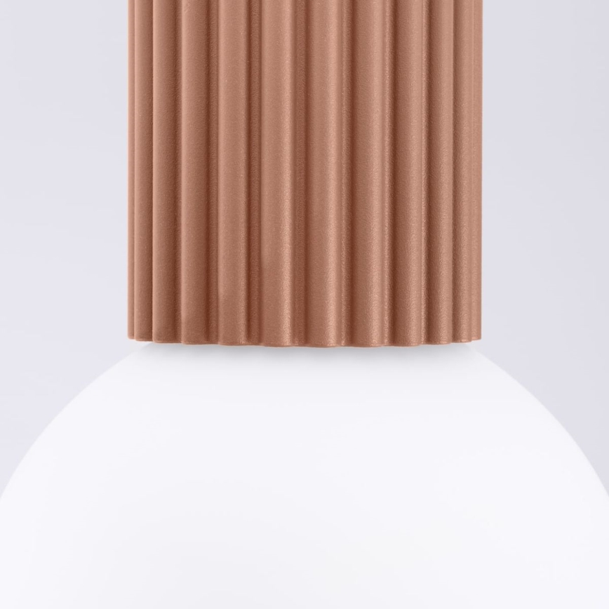 Plafón de baño HALO 1xG9/8W/230V diá. 12 cm IP44 marrón