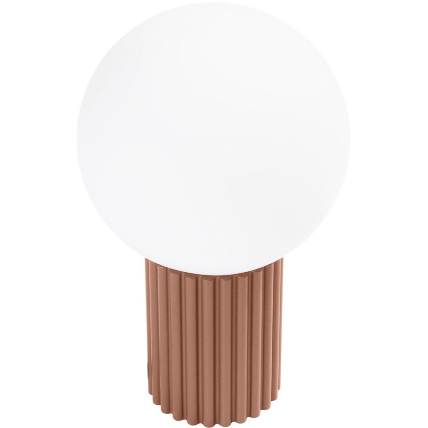 Lámpara de mesa HALO 1xG9/8W/230V diá. 12 cm marrón