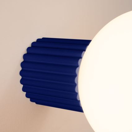 Aplique de baño HALO 1xG9/8W/230V diá. 12 cm IP44 azul