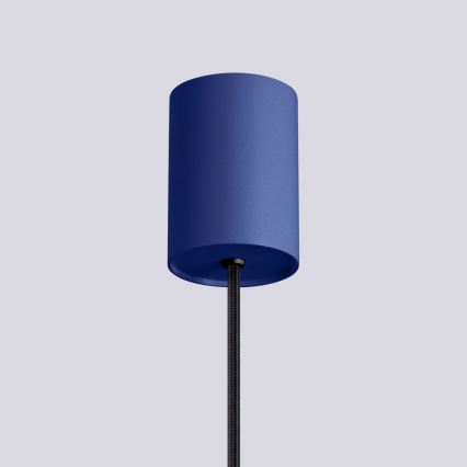 Lámpara colgante HALO 1xG9/8W/230V diá. 12 cm azul