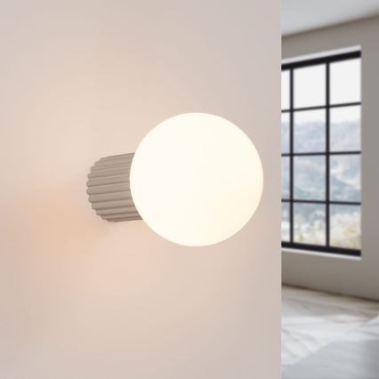 Aplique de baño HALO 1xG9/8W/230V diá. 12 cm IP44 beige
