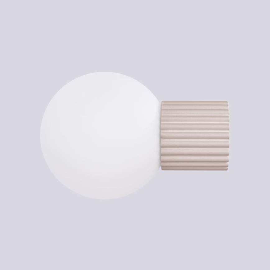 Aplique de baño HALO 1xG9/8W/230V diá. 12 cm IP44 beige
