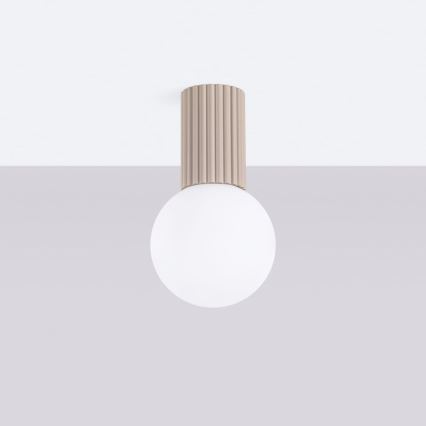 Plafón de baño HALO 1xG9/8W/230V diá. 12 cm IP44 beige