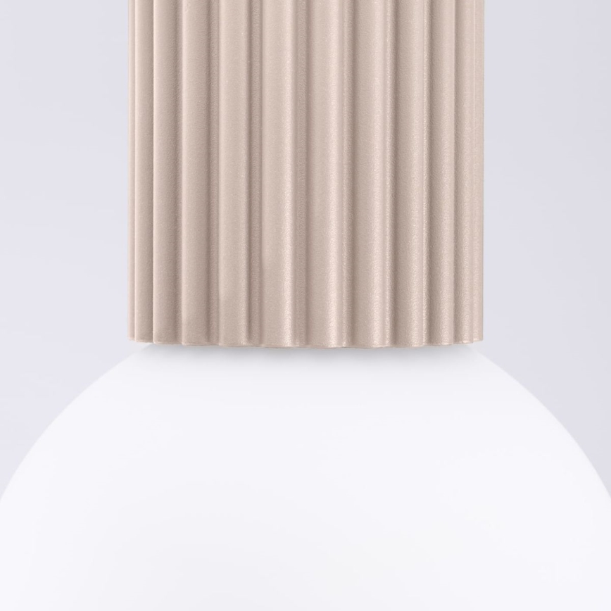 Plafón de baño HALO 1xG9/8W/230V diá. 12 cm IP44 beige