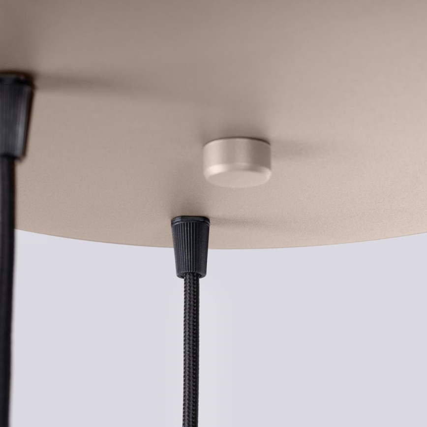 Lámpara colgante HALO 3xG9/8W/230V diá. 25 cm beige