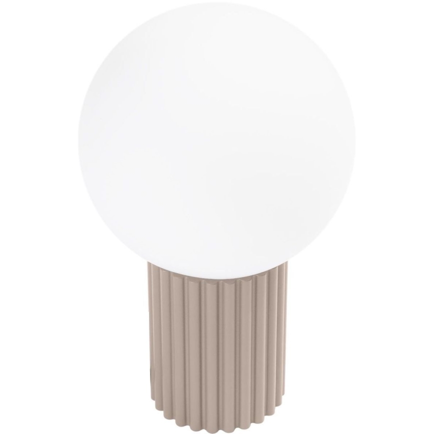 Lámpara de mesa HALO 1xG9/8W/230V diá. 12 cm beige