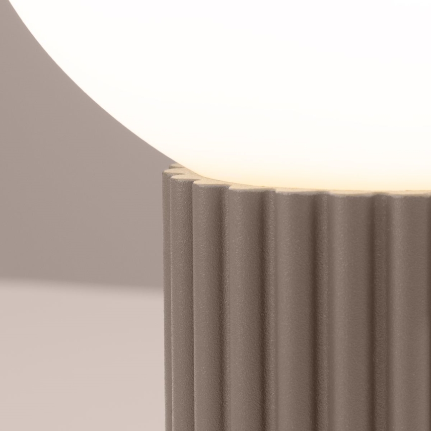 Lámpara de mesa HALO 1xG9/8W/230V diá. 12 cm beige