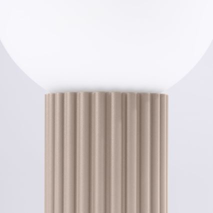 Lámpara de mesa HALO 1xG9/8W/230V diá. 12 cm beige