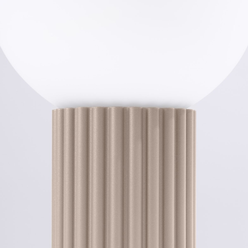Lámpara de mesa HALO 1xG9/8W/230V diá. 12 cm beige