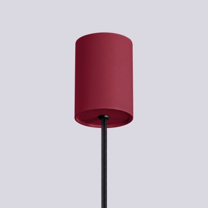 Lámpara colgante HALO 1xG9/8W/230V diá. 12 cm rojo