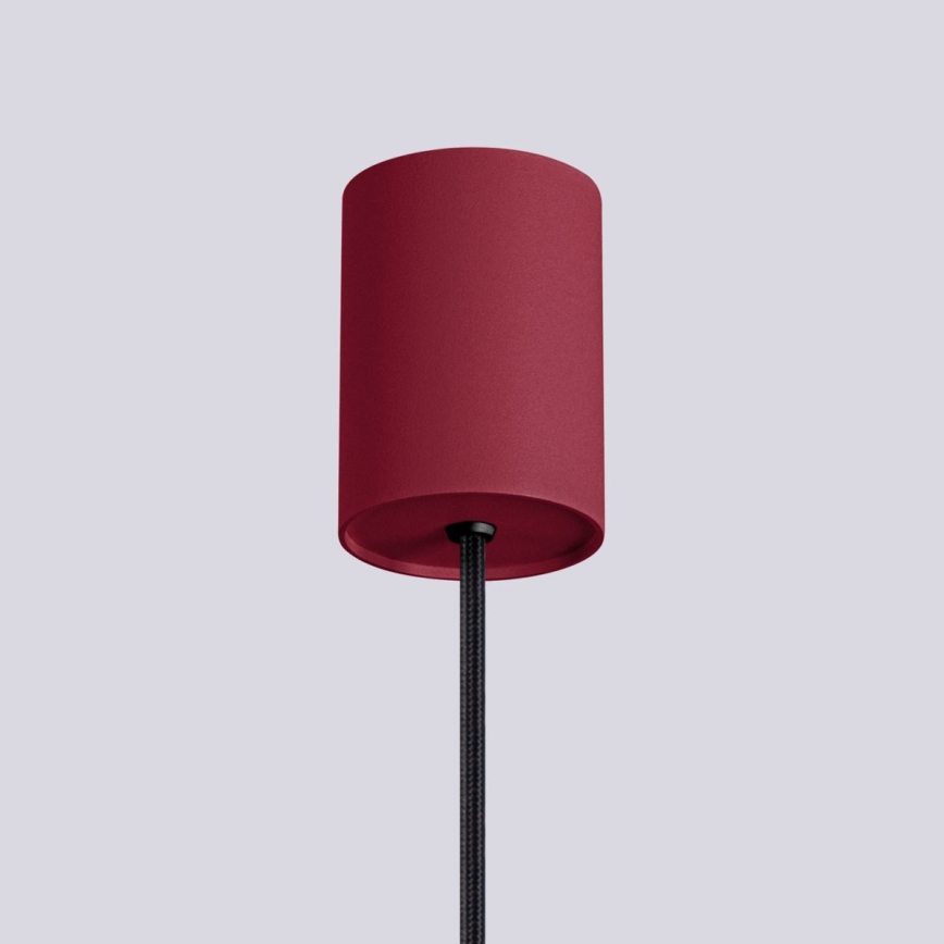 Lámpara colgante HALO 1xG9/8W/230V diá. 12 cm rojo