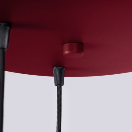 Lámpara colgante HALO 3xG9/8W/230V diá. 25 cm rojo