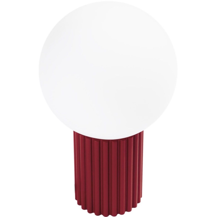 Lámpara de mesa HALO 1xG9/8W/230V diá. 12 cm rojo