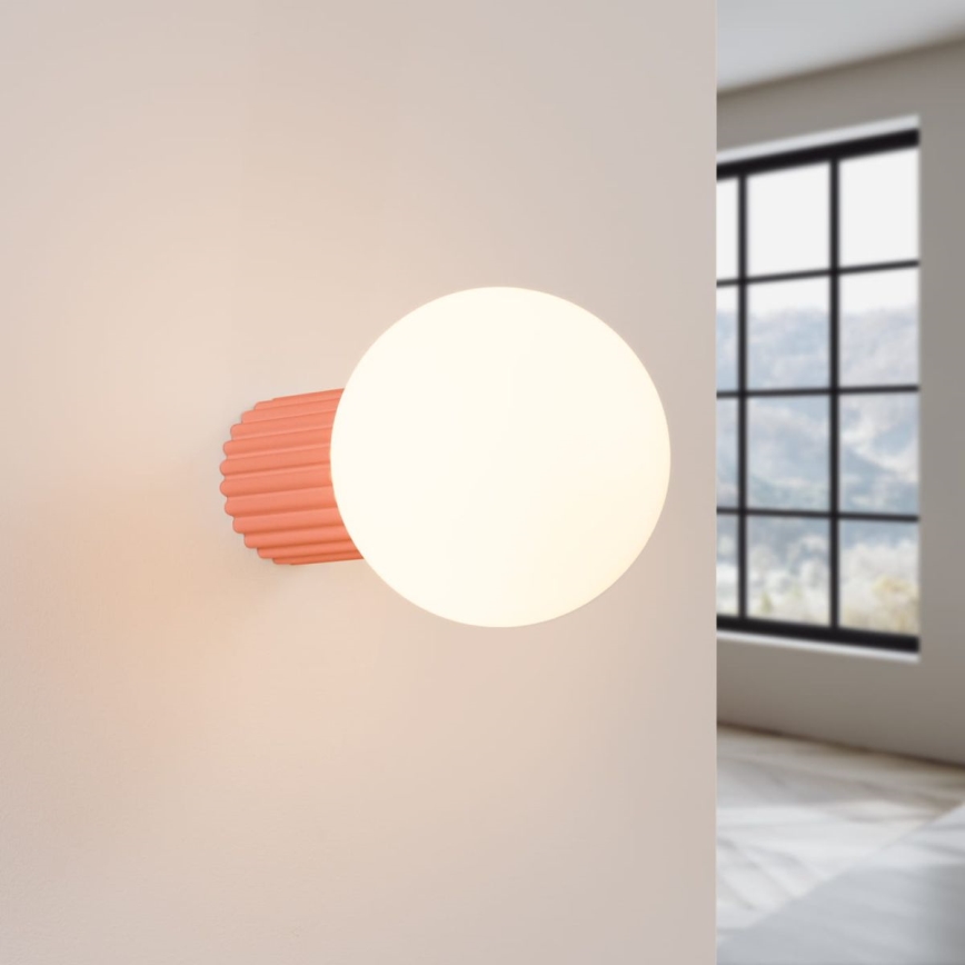 Aplique de baño HALO 1xG9/8W/230V diá. 12 cm IP44 rosa