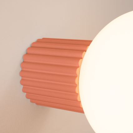 Aplique de baño HALO 1xG9/8W/230V diá. 12 cm IP44 rosa