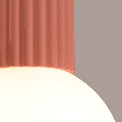 Plafón de baño HALO 1xG9/8W/230V diá. 12 cm IP44 rosa