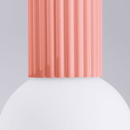 Plafón de baño HALO 1xG9/8W/230V diá. 12 cm IP44 rosa