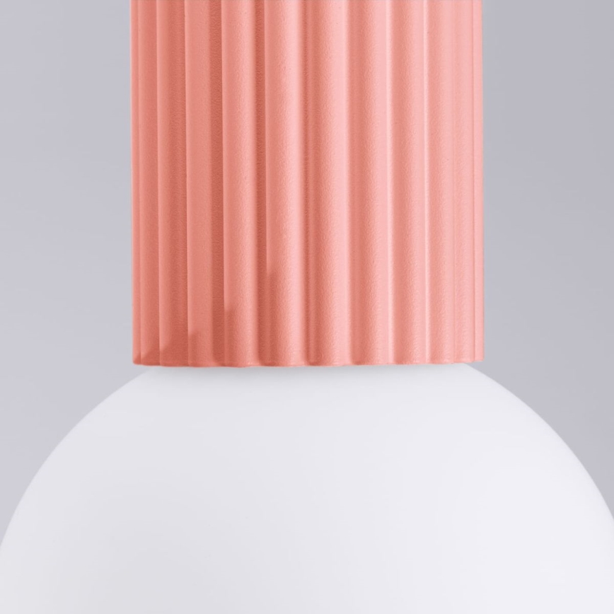 Plafón de baño HALO 1xG9/8W/230V diá. 12 cm IP44 rosa
